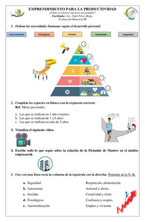 Emprendimiento Para La Productividad