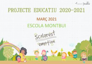 Escola Montbui Scolarest Emotion Març 2021