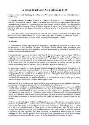 Le Roi Louis Xv à Sélestat