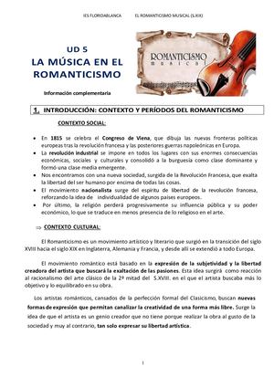 Ud 5 Romanticismo Curso Pascual