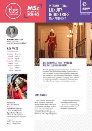 TBS Fiche MSc International Luxury Industries Management EN