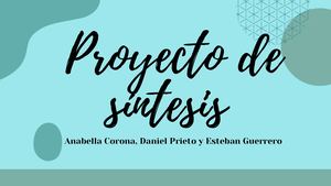 Proyecto De Síntesis