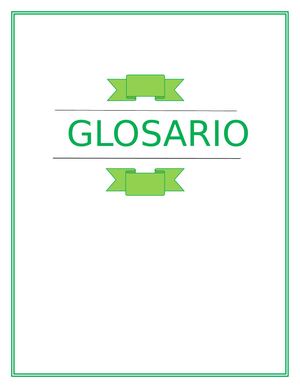 Glosario