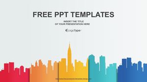 City Buildings Business Power Point Template