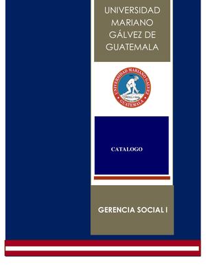 Catalogo De Gerencia Social Lesly Lizeth