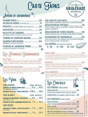 Carte Tapas Interlude 2021