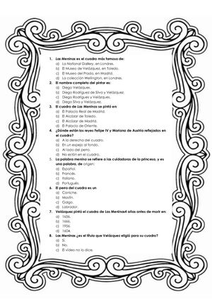 Activ 1 Introducción En El Museo Del Prado Test Elección Múltiple