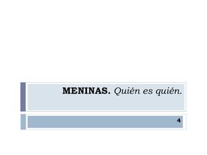Activ 4a Las Meninas Quién Es Quién
