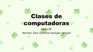 Clases De Computadoras Tecno