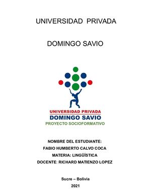 Proyecto Socio Formativo