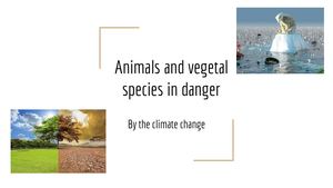 Animals and vegetal species in danger