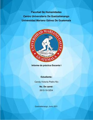 Informe de Práctica Docente l 2021