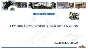 Ley Orgánica de Seguridad de la Nación