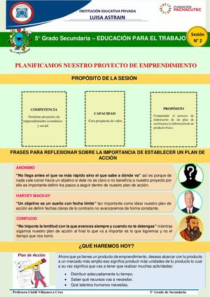 Panificamos Nuestro Proyecto De Emprendimiento