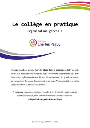 Guide Le Collège En Pratique_Juin 2021