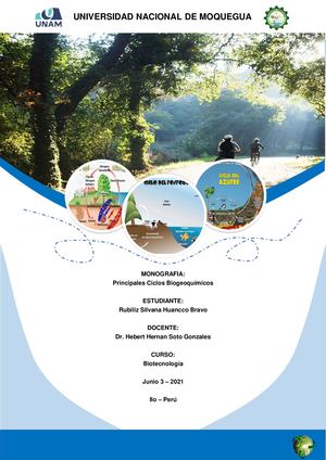 Mini Monografia Ciclos Biogeoquimicos