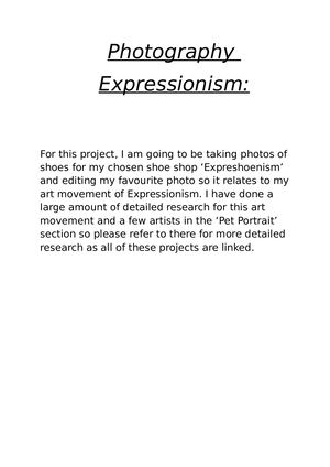 Expressionism Photography