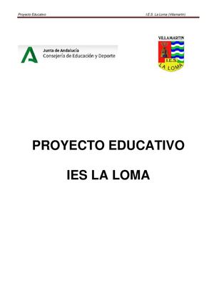 Proyecto Educativo 20 21