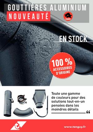Gouttières aluminium PREFA