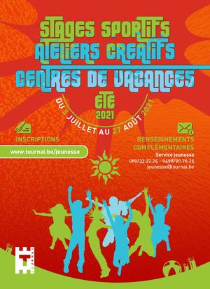 Stages, ateliers et centres de vacances congé Été 2021 de la Ville de Tournai