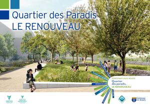 Plaquette quartier des Paradis à Fontenay-aux-Roses