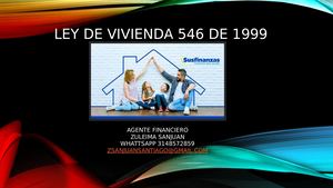 Ley De Vivienda 546 De 1999