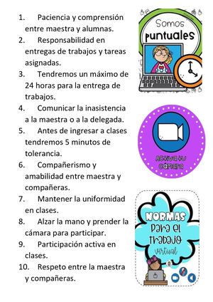 2 3NORMAS DE CONVIVENCIA FUNDAMENTOS DE LA EDUCACIÓN INICIAL I