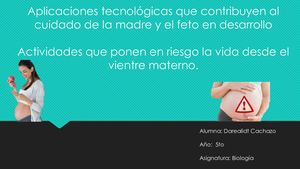 Aplicaciones Tecnológicas Que Contribuyen Al Cuidado De La Madre Y El Feto En Desarrollo