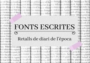 Fonts escrites- Batalla de l'Ebre