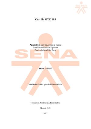Cartilla Norma Gtc 185