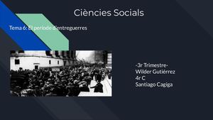 El Període D’entreguerres