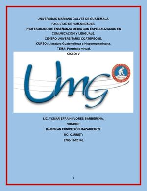 Portafolio De Literatura