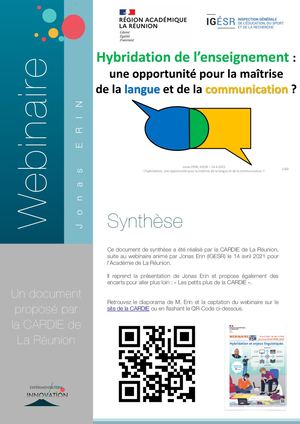 Synthèse Webinaire Jonas Erin Hybridation