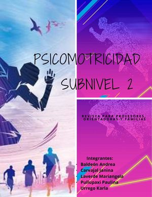 Psicomotricidad Subnivel 2 Revista Comprimido