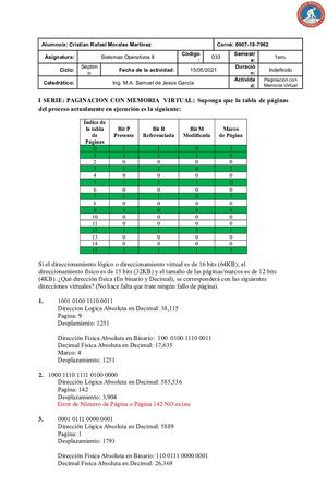 Tarea Paginacion Con Memoria Virtual Parte 2