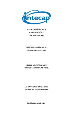 Informe Formal Intecap
