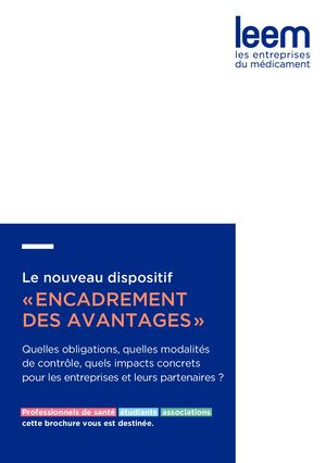 Brochure - Le nouveau dispositif "Encadrement des avantages"