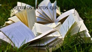 Libros que recomiendo