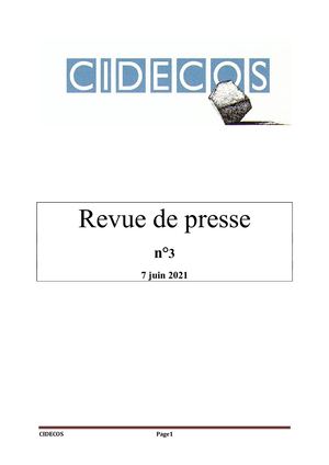 Calaméo - revue de presse n°3
