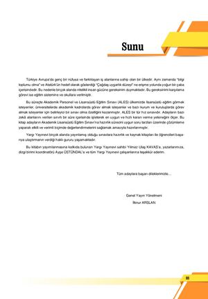 2022 ALES Soru Bankasi Tanıtım Sayfası.