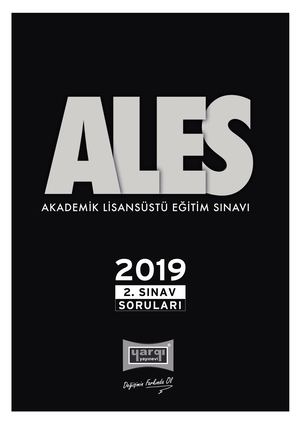 Ales Son 5 Sınav çıkmış Sorular Için Tanıtım Sayfası 1