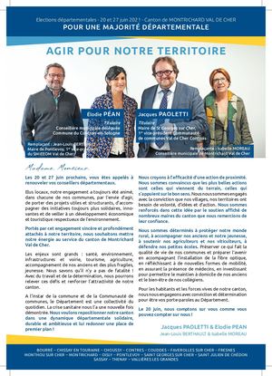 Agir pour notre Territoire - Avec Elodie PEAN et Jacques PAOLETTI