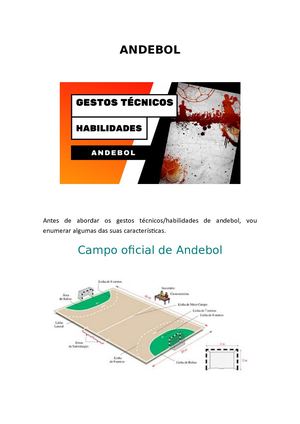 Gestos técnicos/Habilidades Andebol