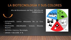 La Biotecnología Y Sus Colores