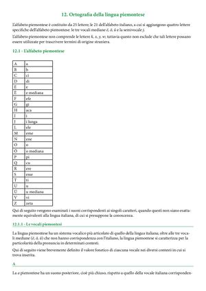 12 Ortografia Della Lingua Piemontese