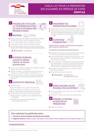 Fiches prévention escarres / Covid-19