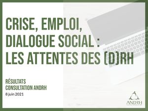 Vignette document Crise, emploi, dialogue social : les attentes des DRH. Résultats consultation ANDRH