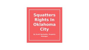 Squatters Rights In Oklahoma