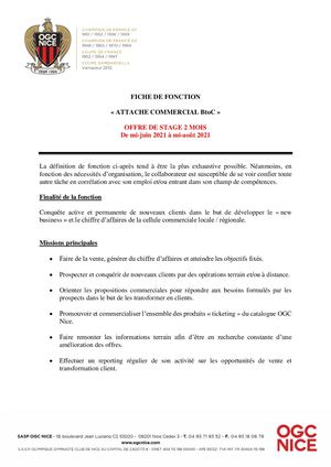 STAGE - Attaché commercial BtoC