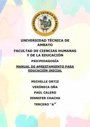 Manual de aprestamiento de educación inicial
